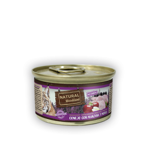 Natural Woodland Conejo con manzana y mora