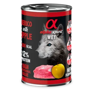 ALIMENTO HÚMEDO DE CERDO CON MANZANA (400gr)