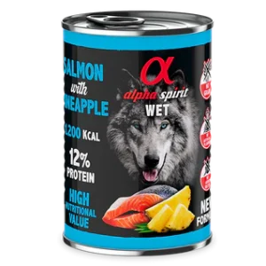 ALIMENTO HÚMEDO DE SALMÓN CON PIÑA (400gr)
